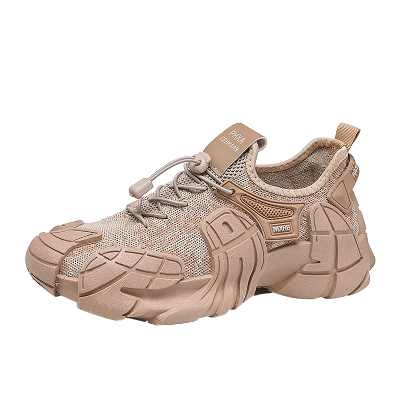 

Мужская повседневная спортивная обувь, кроссовки с летающей сетчатой поверхностью, дышащие, нескользящие лоферы на толстой подошве, мужские весенне-осенние