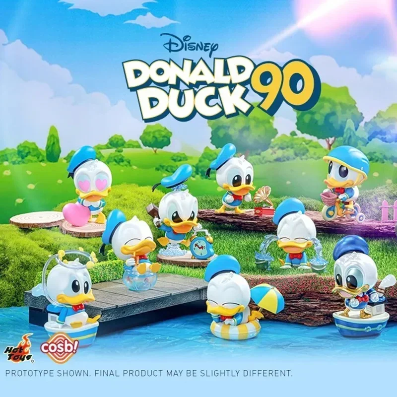 2024 New Hot Toys Disney Donald Duck 90th Anniversary Series Blind Box Cosbaby Trendy Collectible Cute Figure Toy Birthday Gift