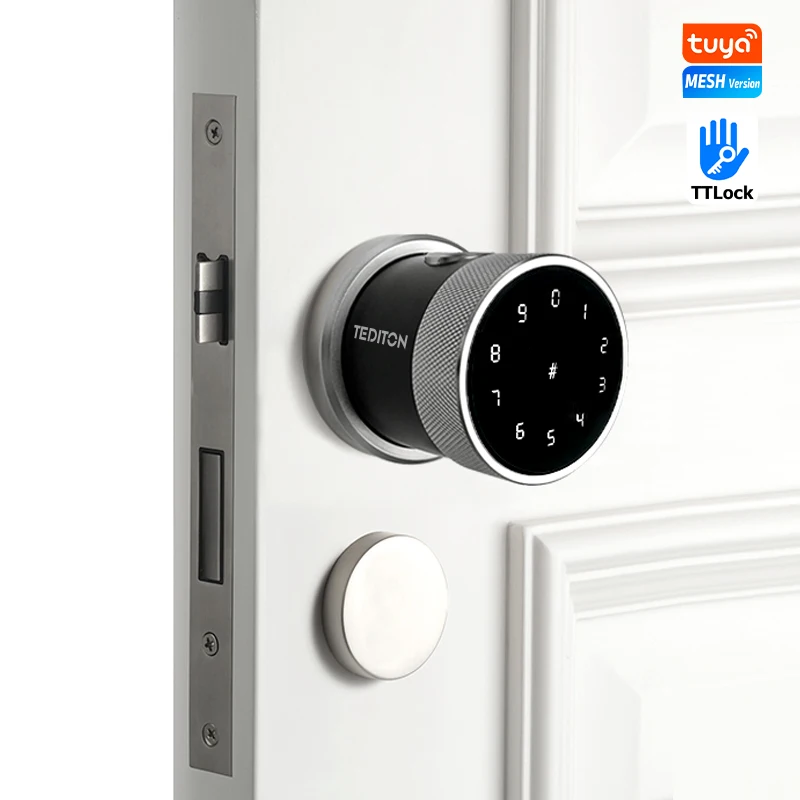 High Security Performance Stability Smart Ball Lock Round Knob Intelligent Electronic Fingerprint Door Lock