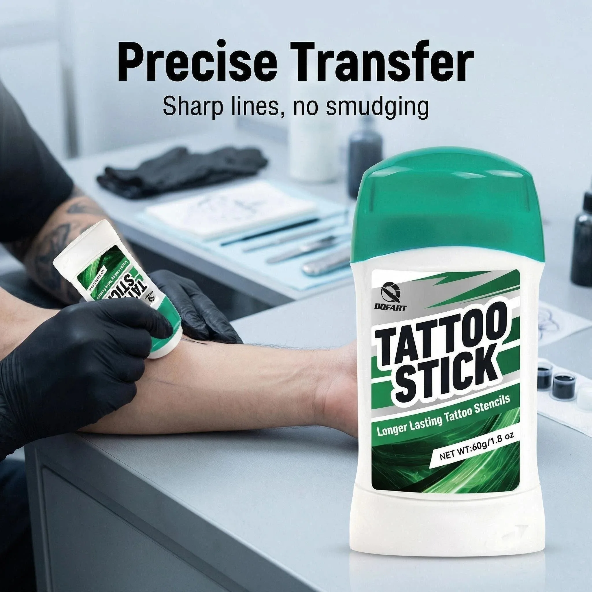 Tattoo Transfer Kit 19pcs Includes Transfer Papers Tattoo Practice Skin Tattoo Gloves Tattoo Bandages Skin Transfer Soap Suplies view 5