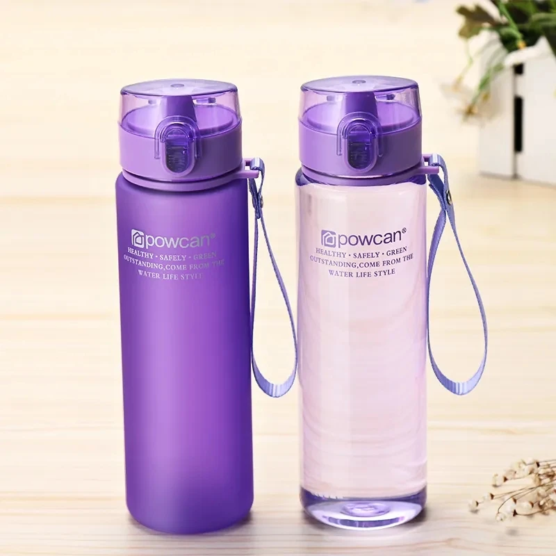 Summer water bottles cup Plastic portable Children\'s Korean version Children\'s sports fitness fall prevention cute casual bottle