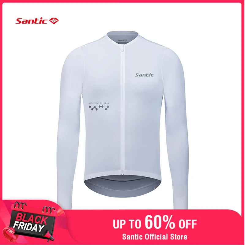 

Santic New Men's Cycling Jerseys Long Sleeve Bike Jerseys Sunscreen Breathable Professional Cycling Jerseys TM25C01182
