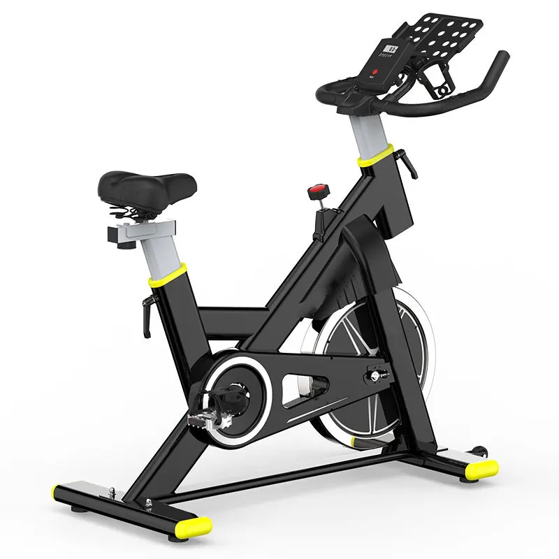 Commercial Magnetic Spin Bike Steel Frame Belt‑Drive LCD Monitor Home Gym Cardio Fitness Machine