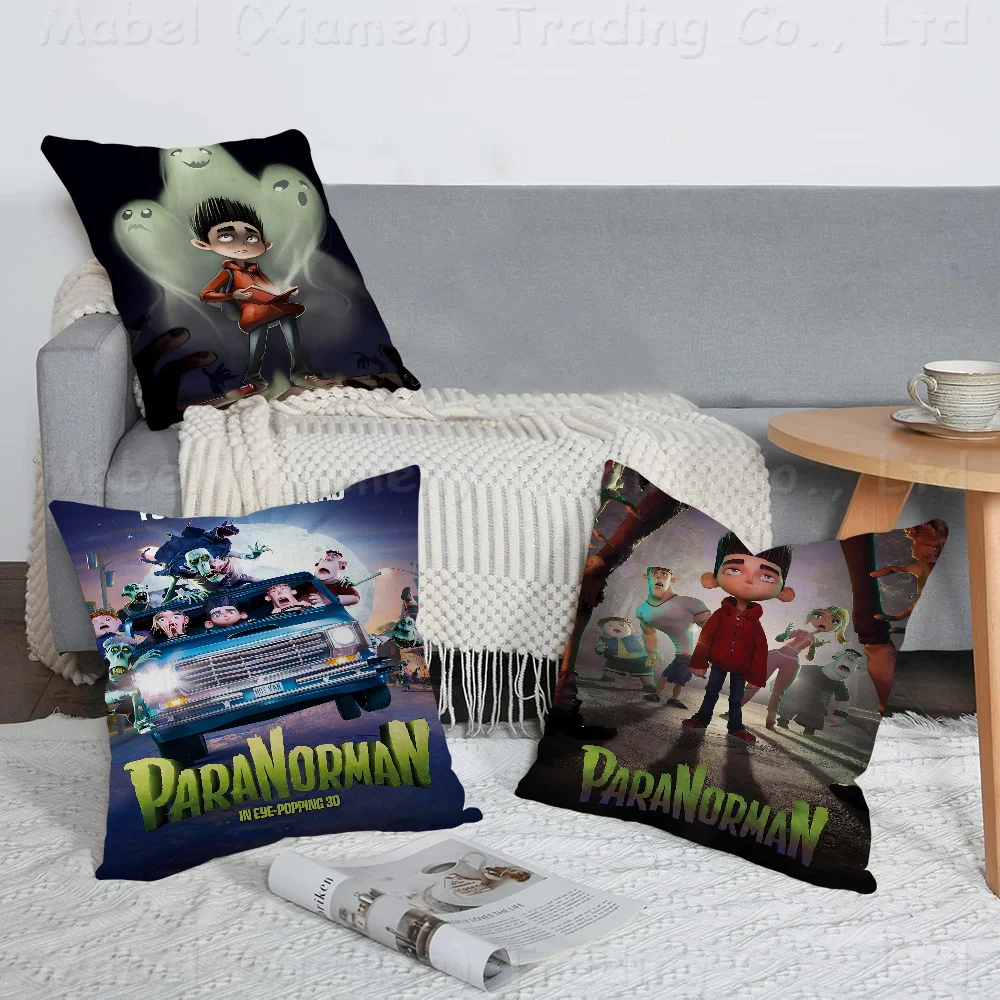 

Horror Cartoon Movie Paranorman Personalized Pillow Cover Kids Bedroom Wild Party Decor Pillowcase Kid Birthday Shower Gift