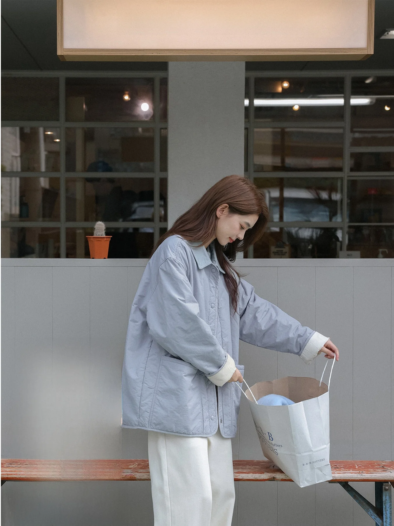 

Теплая легкая шерстяная хлопковая куртка для женщин, зимняя тонкая удлиненная хлопковая одежда, весенняя синяя хлопковая верхняя одежда