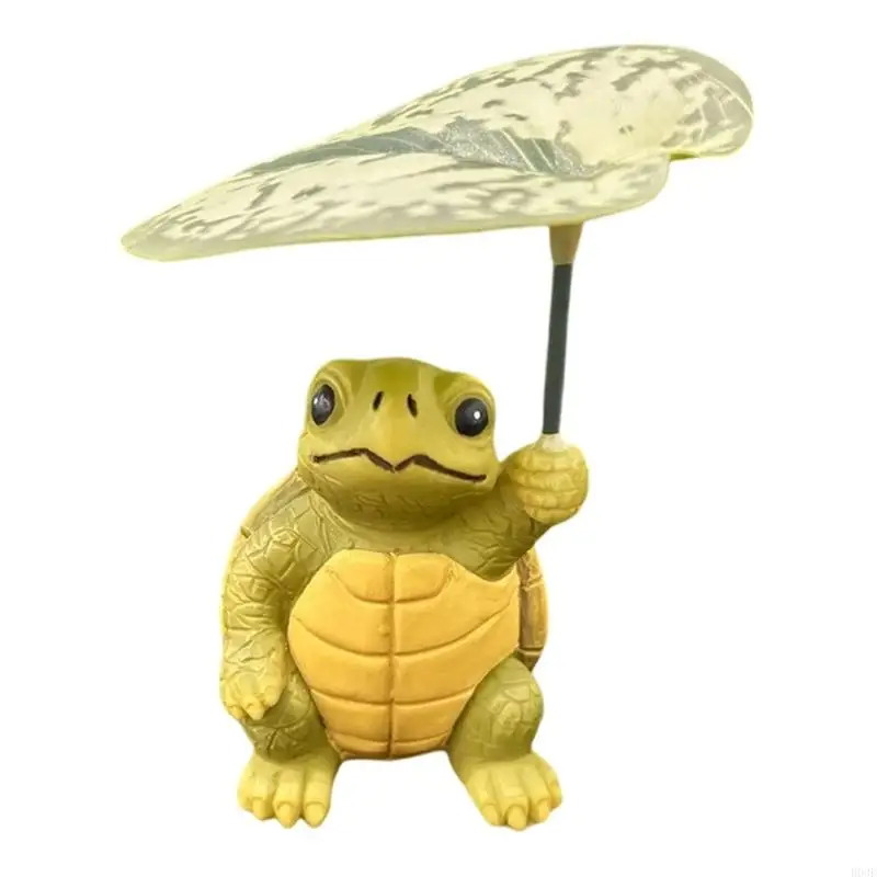 Lovely Cartoon Garden Decoration Resins Statue Handcrafted Animal Sculpture for Outdoor Yard Patios Lawn Decoration B03E