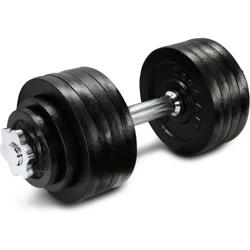 Yes4All Adjustable Dumbbell Set with Weight Plates/Connector - Exercise & Workout Equipment -Color: G. 52.5LB Dumbbell Single