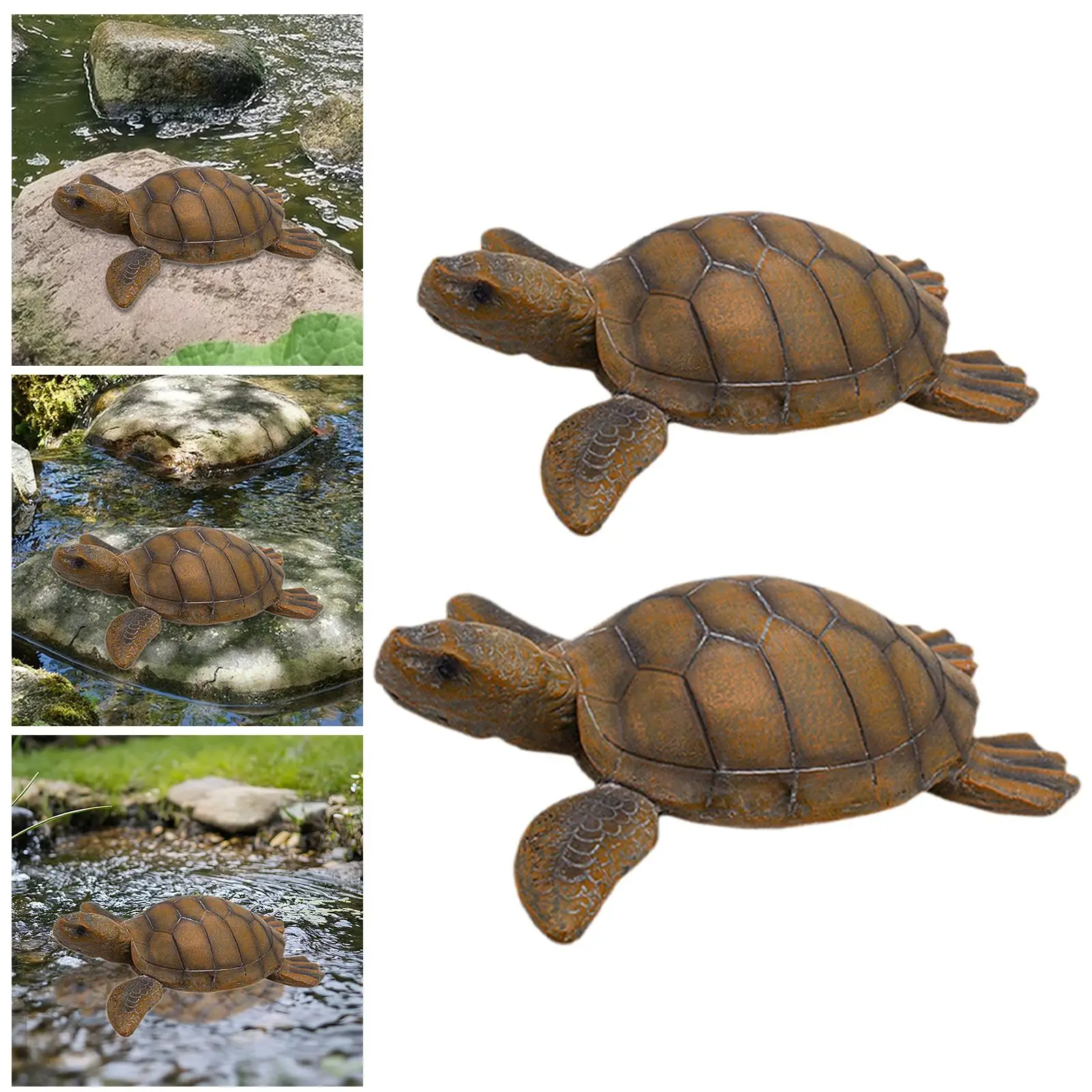 

Turtle Garden Statue Ornament Decoration Lifelike Collection Realistic Turtle