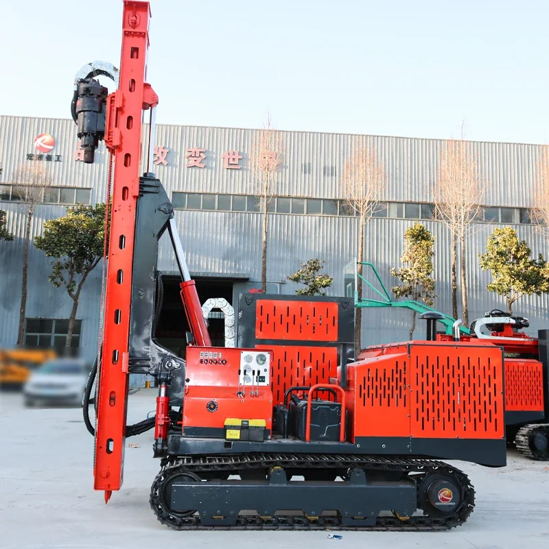 Customized Mountain Crawler Photovoltaic Pile Driver High Leg Multifunctional Photovoltaic Piling Machine