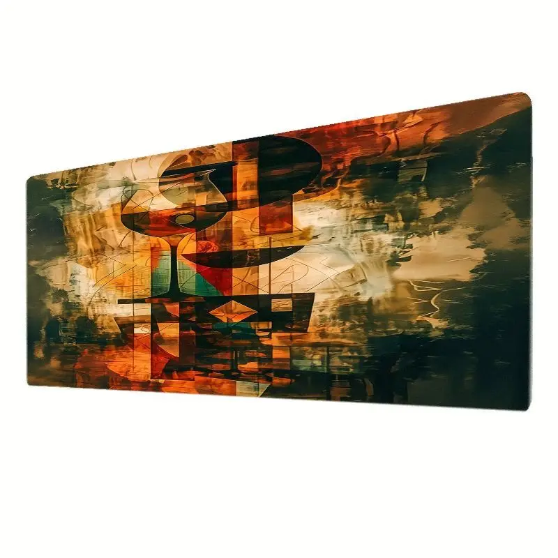 Brand Large Iron Art Mouse Pad Non-Slip Base Soft Warm-Toned Thick Cushioning Desk Mat Computer Wrist Rest Home Office