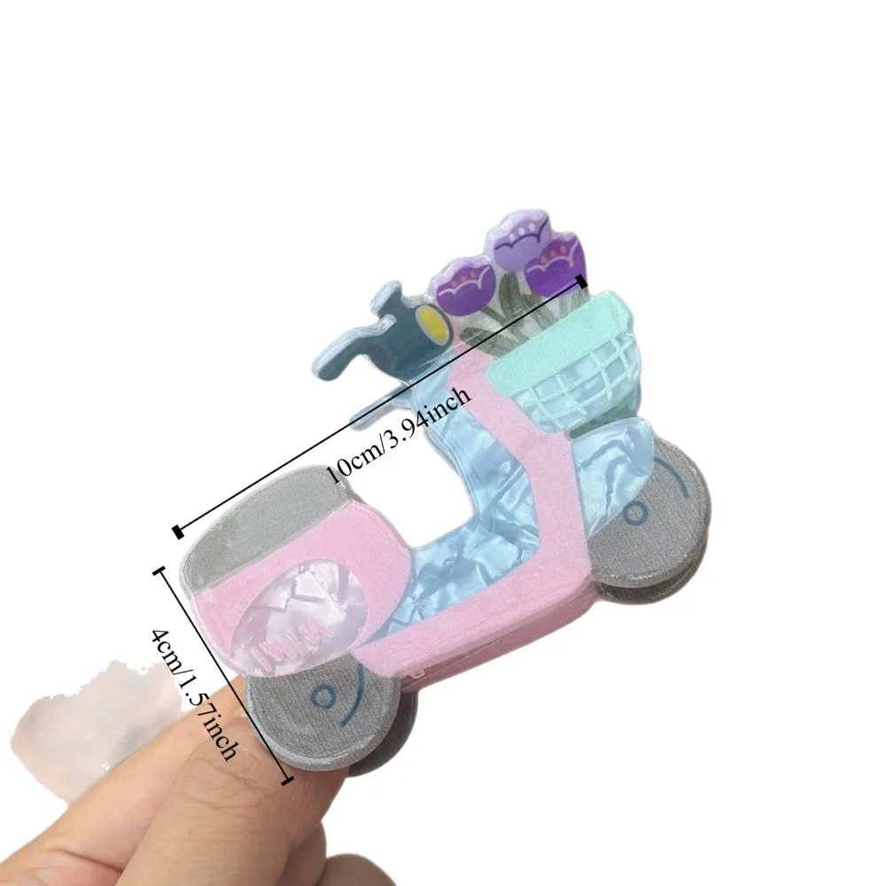 Милый акриловый креативный коготь для волос, гитара, маленький Трамвай, мультяшное животное, заколка в виде акулы, аксессуары для волос, милый милый коготь для волос, женский