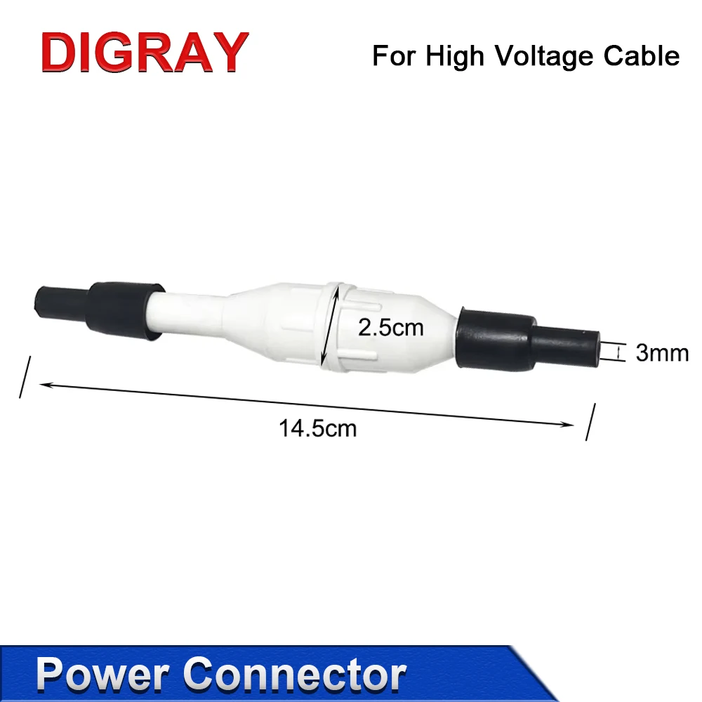 DIGRAY High Voltage Adapter/Connector for Laser Power High Voltage Cable