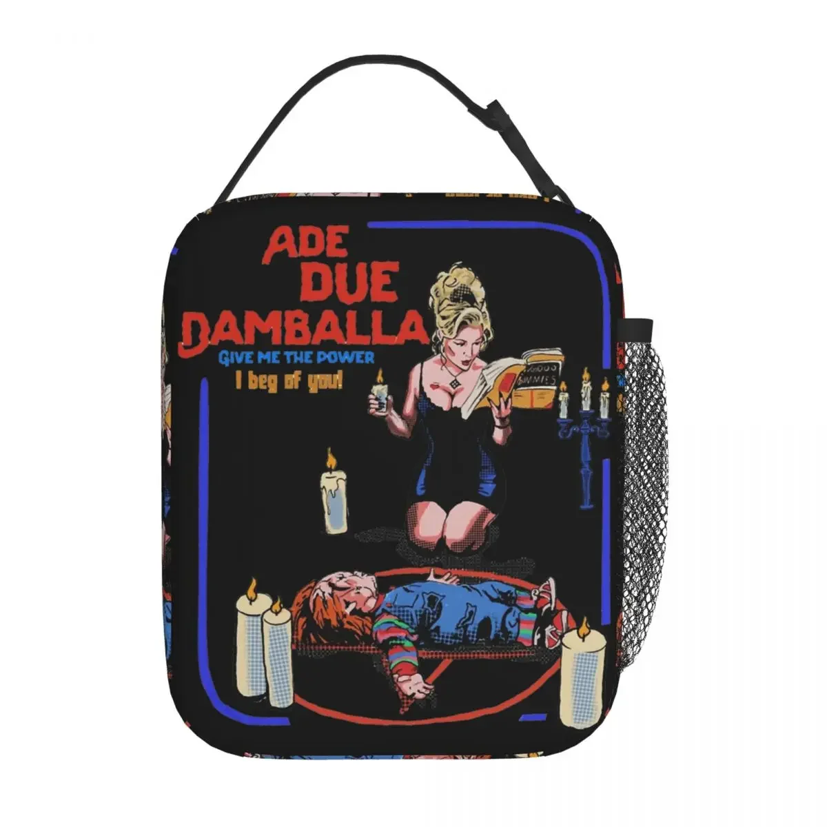 Ade Due Damballa Bride Of Chucky Insulated Lunch Bags Cooler Bag Reusable High Capacity Tote Lunch Box Food Bag School Picnic