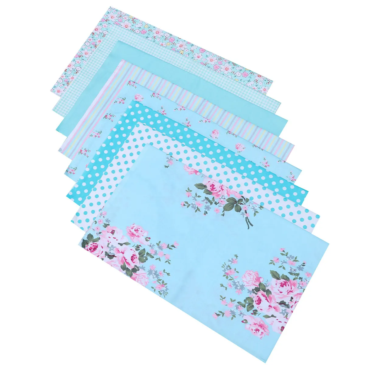 

8 Pcs Cotton Fabric for Sewing DIY Handmade Patchwork Squares Cloth Craft Bundle Cute
