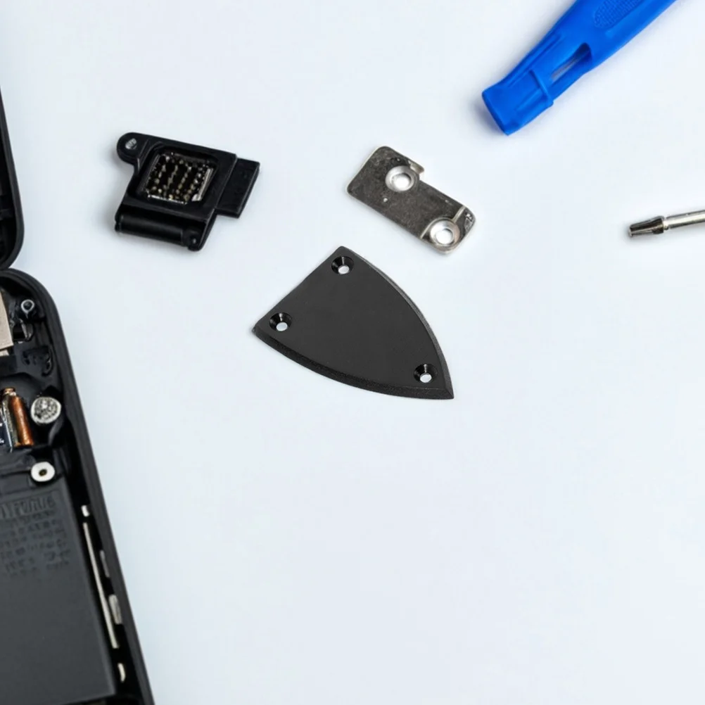 

3Pcs Black Electric Guitar Truss Rod Cover Plates Reliable Protection Tuning Stability Maintenance Parts Instrument Accessories