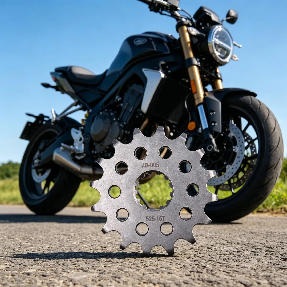 Piñón Delantero de 15T para Moto 525, Compatible con Cagiva 650 Raptor 650 V-Raptor 2001-2007 y 1000 Navigator 2001-2005