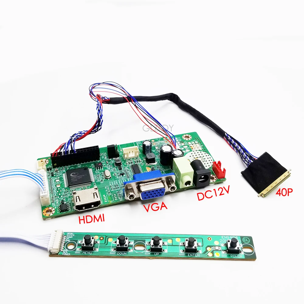 สำหรับ AUO 1366x768แผง LED 40Pins LVDS HDMI VGA ชุดแผงขับหน้าจอโน๊ตบุ๊ค B116XW03 B140XW01ปรับเปลี่ยน B156XTN04.2 B156XW02