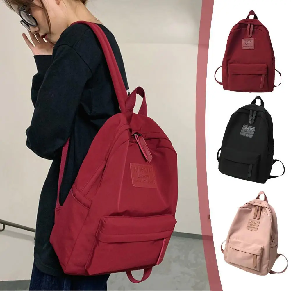 Nylon Backpack Male Korean Version Of Junior High School Backpack Female Large Capacity Outdoor High School Backpack Bag