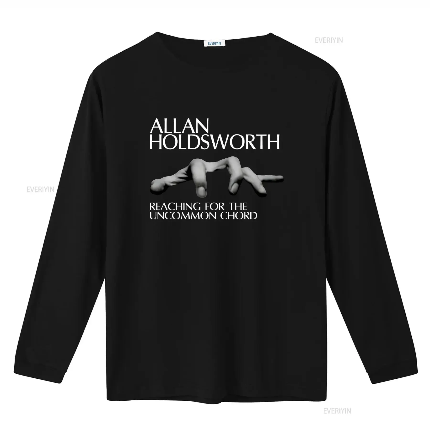 Allan Holdsworth Black  Adult T Shirt High Quality with Reaching for the Uncommon Chord Print vintage Washed designer clothes