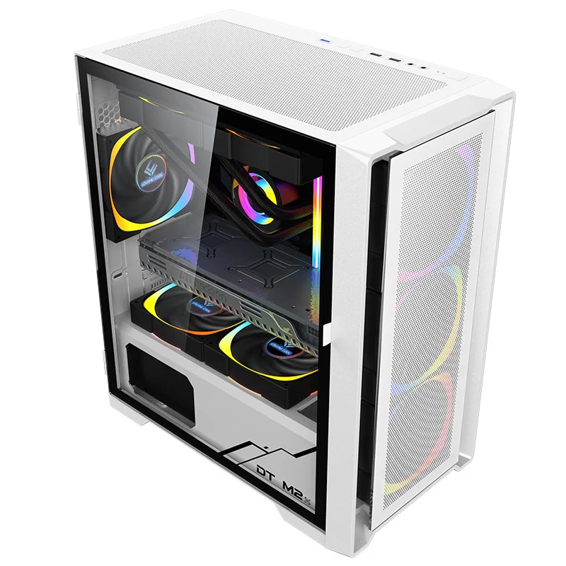 Factory OEM Tempered Glass Gaming PC Case M-ATX/ITX USB3.0 Fast Transmission Mid Tower Cabinet For Computer Case