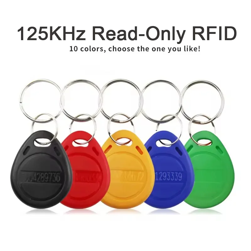 20pcs 125KHz Read-Only RFID TK4100 EM4100 Smart Proximity Keyfobs Smart Secure Door Entry Access Control ID Keychain Token Tag