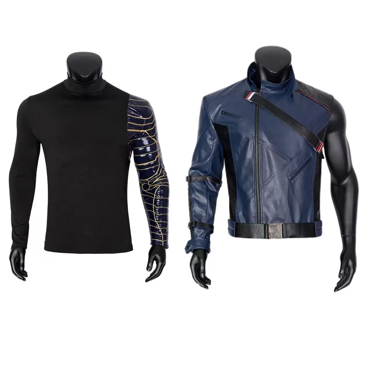 

Bucky Cosplay Costume Top Jacket Men's Disguise Halloween Carnival Party Suit