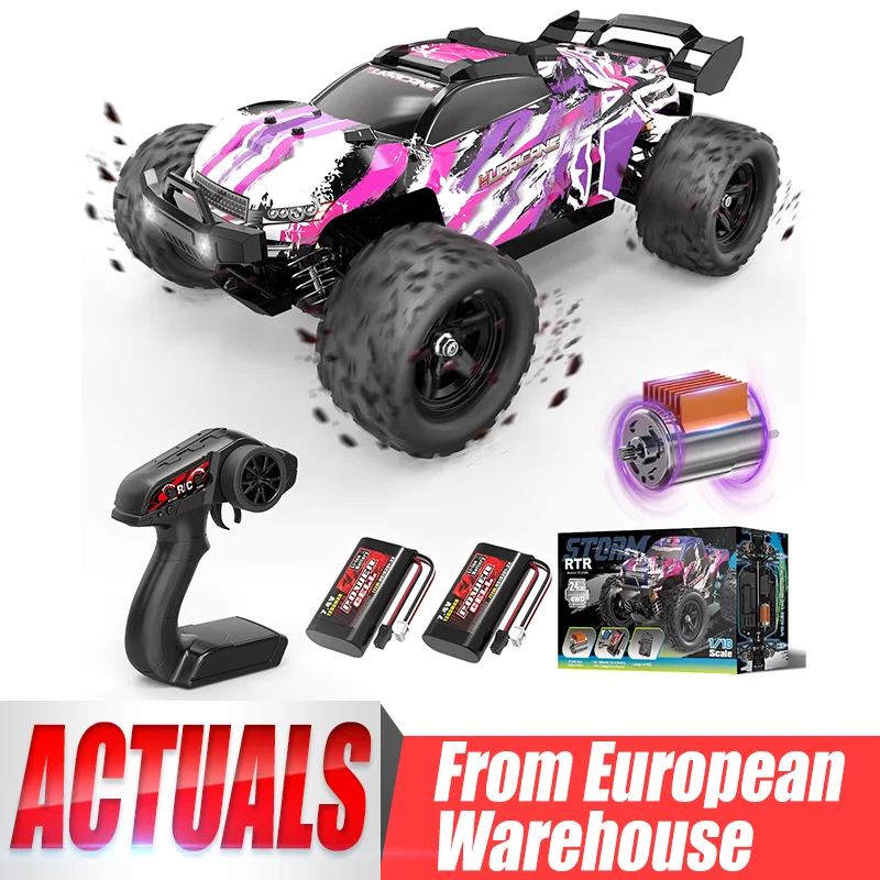 Womaqu 18-23 Rosa Ferngesteuertes Auto, Maßstab 1:18, 4x4 All-Terrain RC Auto, bis zu 40 km/h, kompakt mit 2 Batterien 1200mAh, Weihnachtsgeschenk für Kinder mit Originalverpackung.