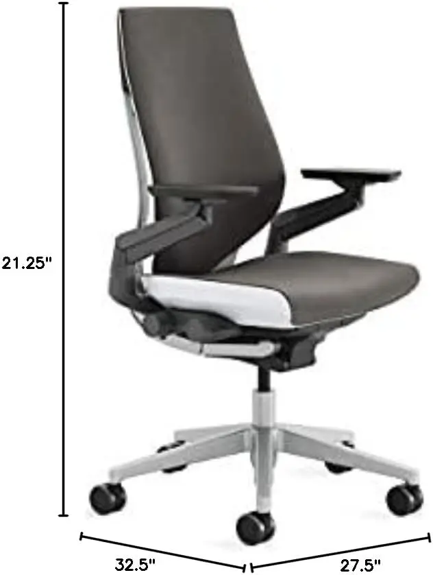 Cadeira ergonômica do trabalho com rodas para o tapete, cadeira confortável do escritório, ajuste cadeiras para a mesa, braços de 360 graus