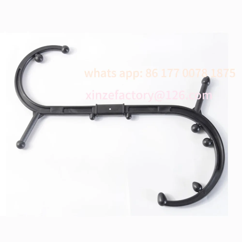 

Настраиваемая массажная трость триггерной точки - инструмент для облегчения боли в глубоких тканей спины и шеи, S-образный массажер с крючком для мышечных узлов и те