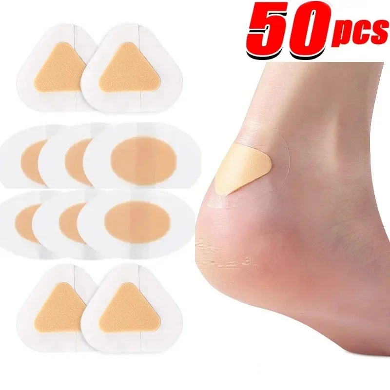 10-50PCS Silicone High Heel Sticker Feet Care Adhesive Hydrocolloid Pads Gel Shoes Stickers Pain Relief Patch Liner