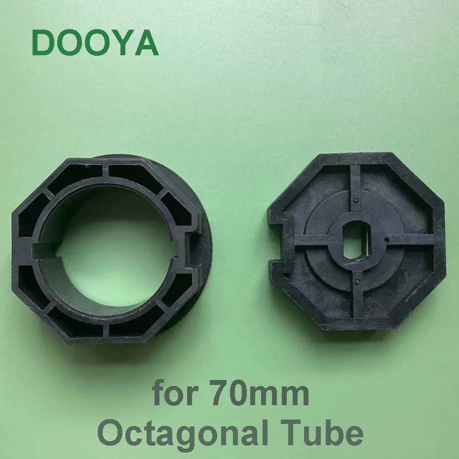 Crown+Drive Adapter for Motorized Rolling Blinds Awning,for A-OK Dooya Tuya Tubular Motor Diameter 45mm,Dia 70mm Octagonal Tube