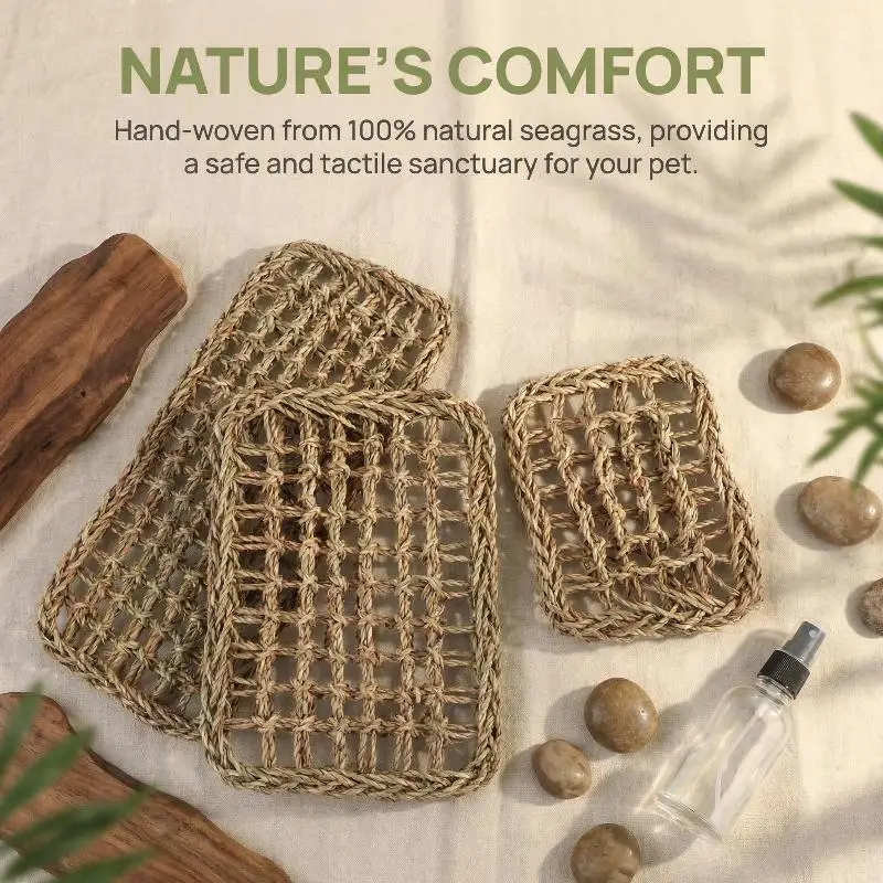 Reptile Hammock Grass Cushion Pet Bed Swing Terrarium Decoration Reptile Mats