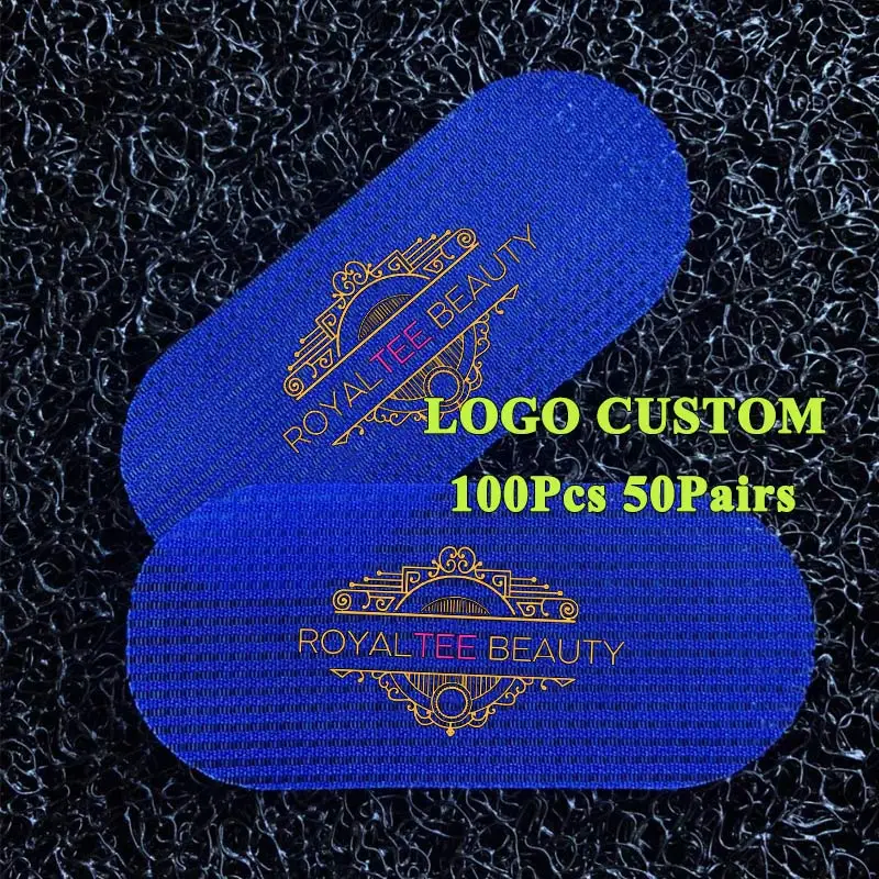 Hair Sectioning Grippers For Short Long Hair 100Pcs 50Pairs Customize Logo Hair Holding Gripper Sticker Easy To Attach