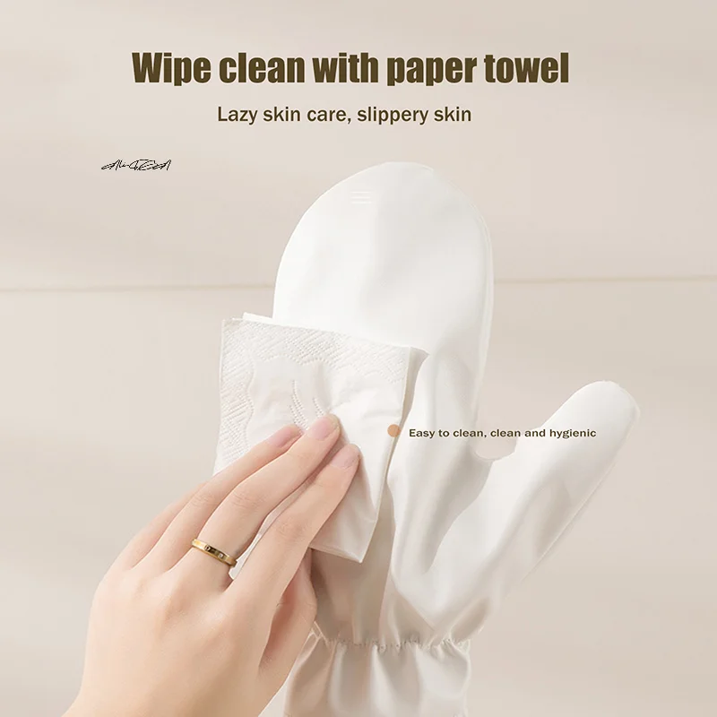 قفاز موس لسطح الجسم من الجلد ذاتي الدباغة مع قفاز على شكل إبهام على الوجهين سريع الجفاف يمنع أداة توزيع الأيدي اللزجة #3