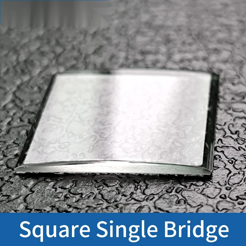 جسر مربع واحد كريستال لأجزاء ساعة كارتييه تانك زجاج معدني شفاف 15/16/17.5/18.6/20.5/23/27.5 مم مرآة ساعة