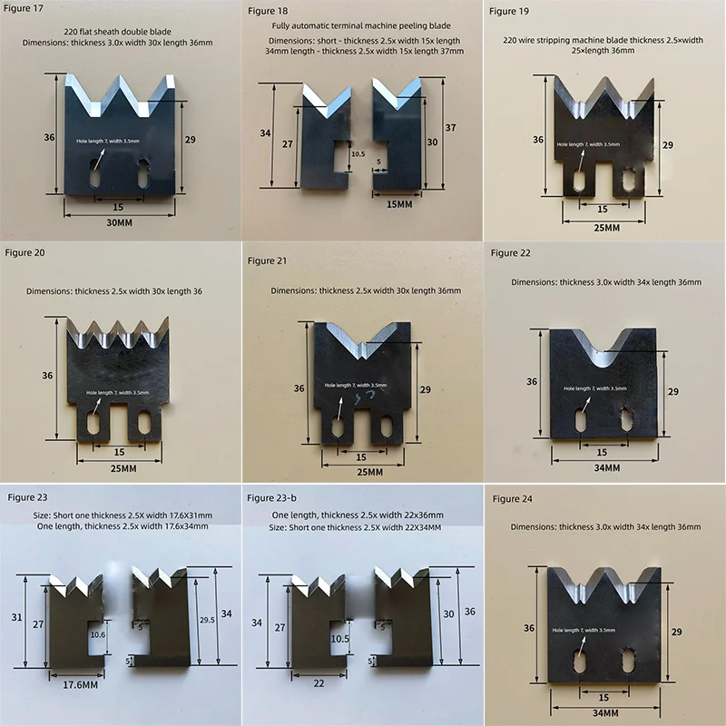 Knife Blade Cutter SWT508 220 Automatic Computer Wire Stripping Peeling Cutting Machine High speed Blade 1pcs
