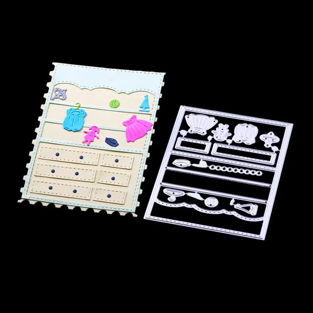 Wardrobe Shaped Metal Cutting Dies Stencils for Photo Album Scrapbook Christmas Decoration