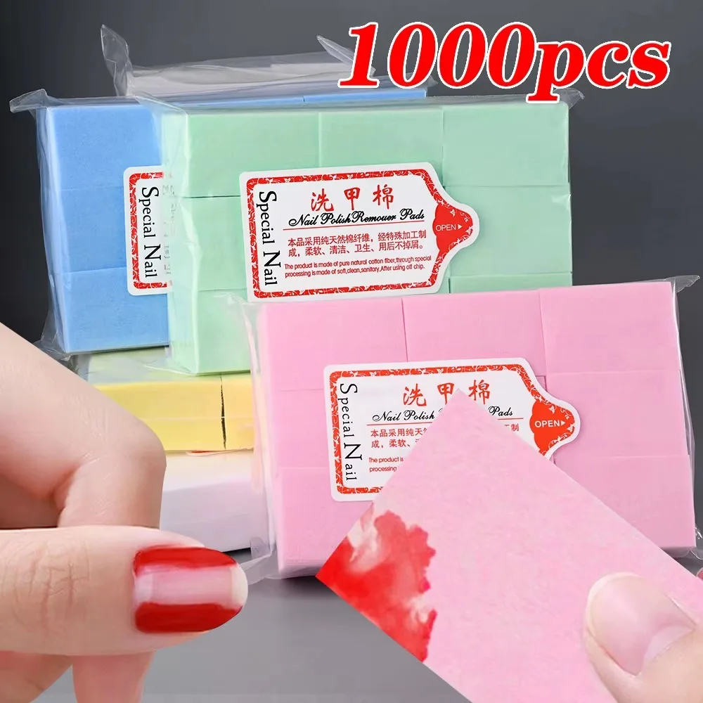 1000/540 pièces doux UV Gel vernis à ongles en coton propre manucure non pelucheux lingettes papier tampon serviettes Nail Art lingette pour ongles