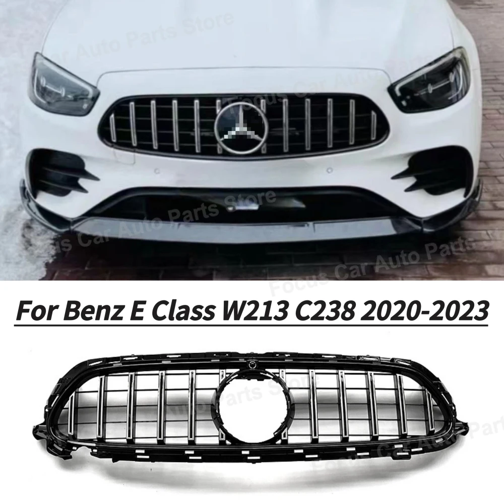 

For Mercedes Benz E Class W213 C238 2020+ GT Style Grill C238 A238 Sport Edition facelift E180 E200 E300 E450 Front Grille