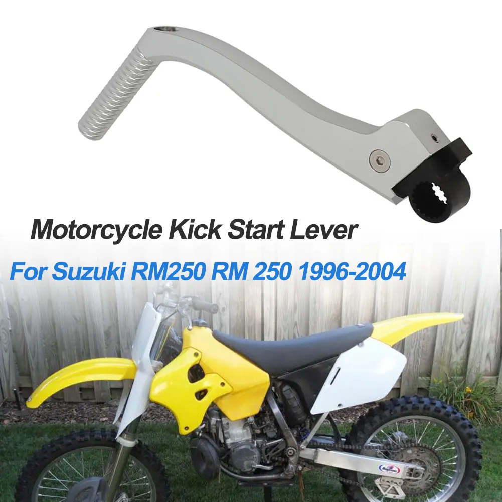 Nueva pieza de repuesto para motocicleta, palanca de arranque para Suzuki RM250 RM 250 1996-2004, aleación de aluminio