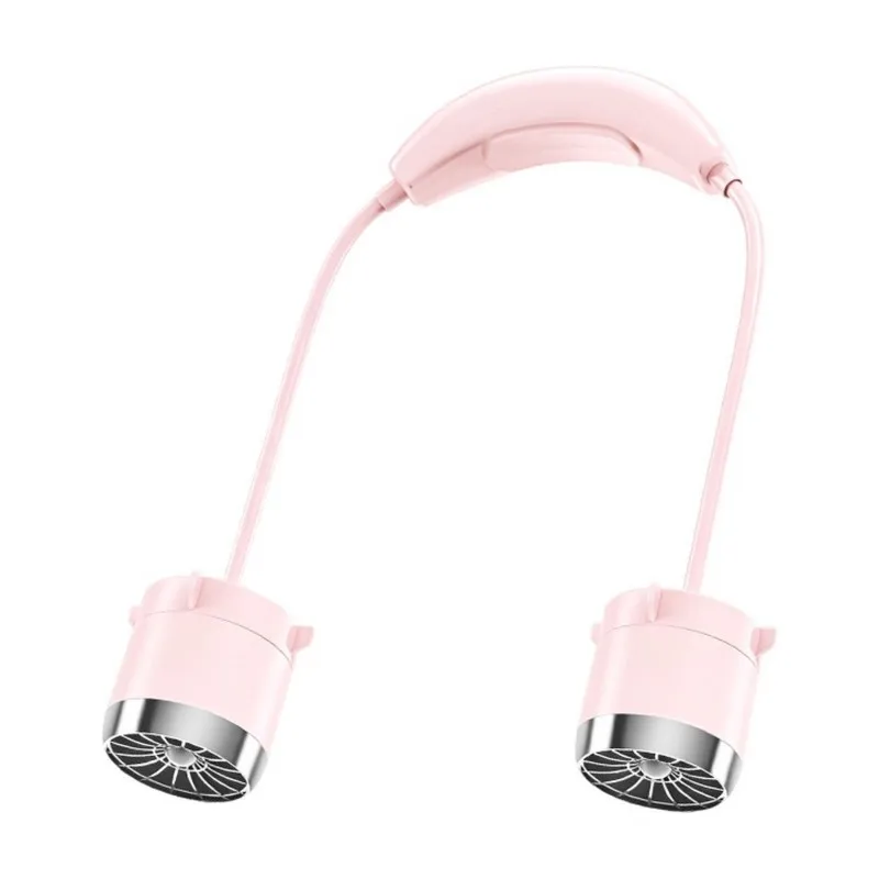 [UPUP]Quiet Operation 100-Speed Adjustable Neck Fan-Portable USB Rechargeable For Outdoor Use