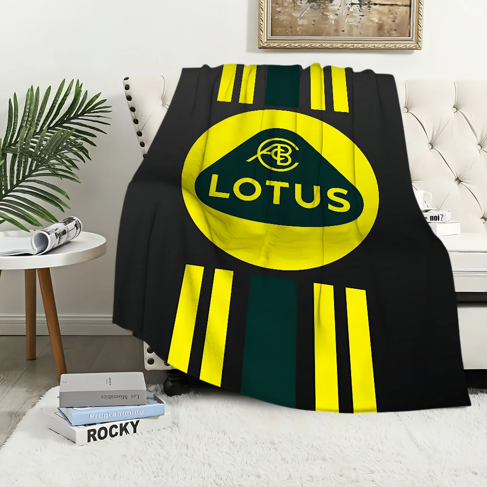 شعار رائع L-Lotus سيارات بطانية بطانية للأريكة أريكة السفر المنزل التنزه نزهة السرير الفراش الفانيلا بطانية هدية عيد ميلاد