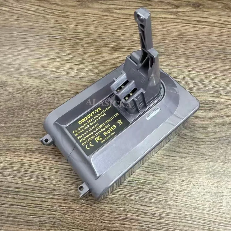 DW20V7V8 Battery Adapter for Dewalt 20V Max Battery Converted To for Dyson V7 V8 Battery for Dyson V7 V8 Handheld Vacuum Cleaner