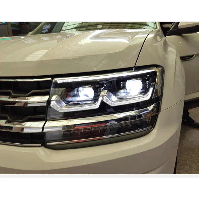 

Передняя светодиодная матричная фара в сборе для VW Atlas 2018-2022, светодиодные ДХО, дневные ходовые огни, указатели поворота, автомобильные аксессуары