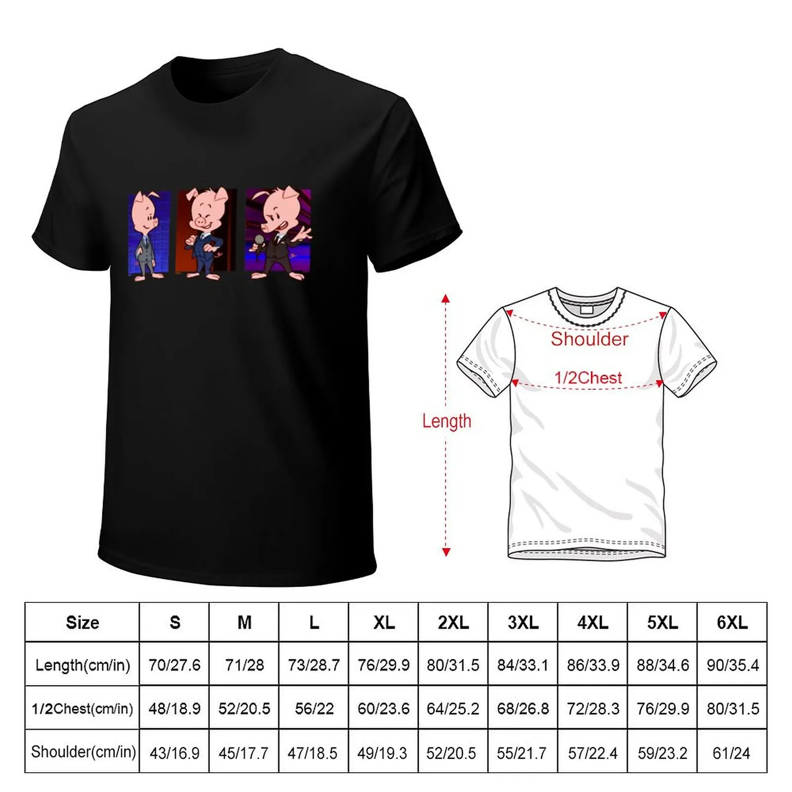 Spiderham as Pig Mulaney T-Shirt Plus Size Street Style Tee