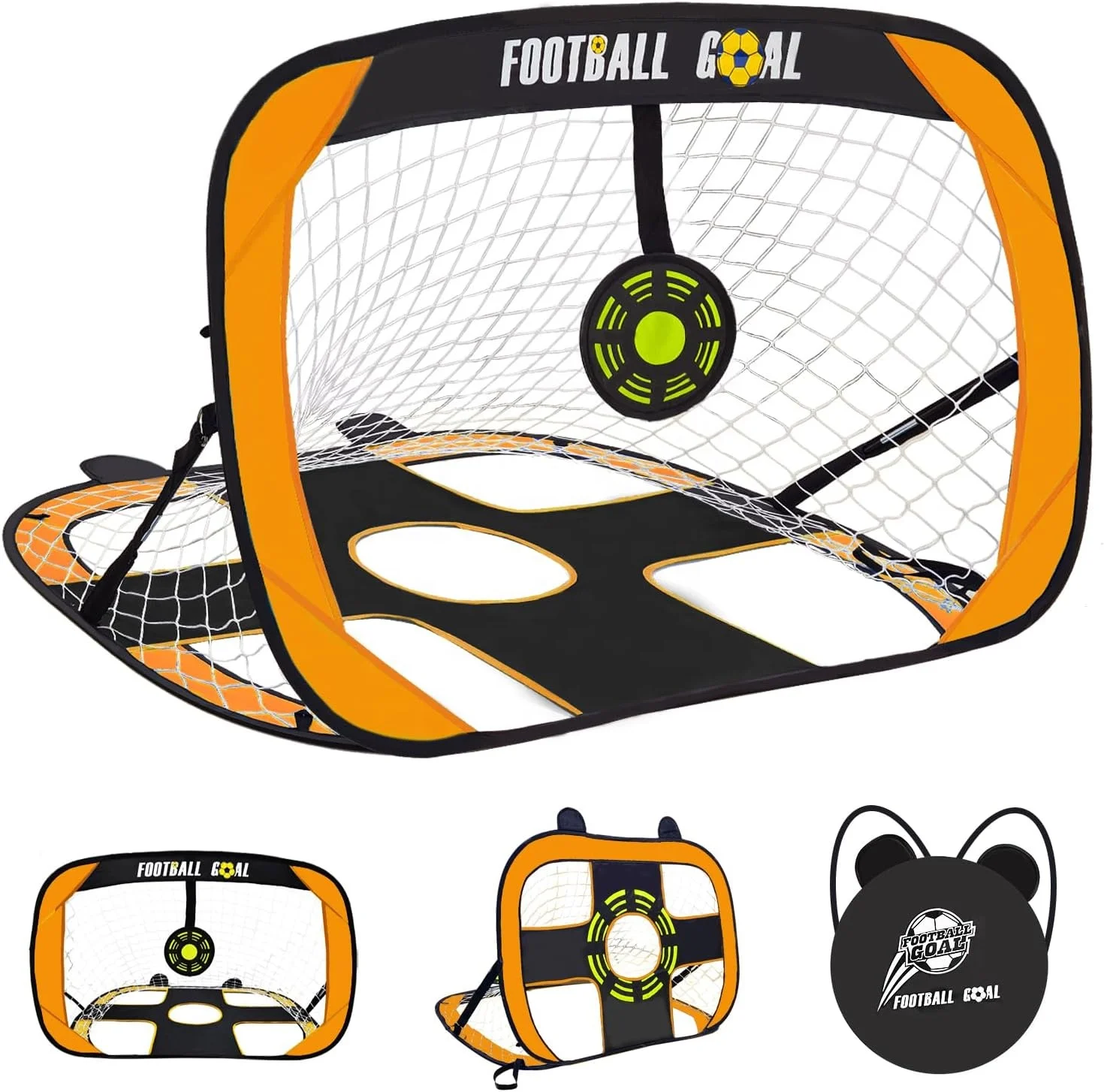 2-in-1 voetbaldoel Hot Sale Hoge kwaliteit opvouwbaar pop-up mini voetbaldoel trainingsnet voor kinderspel