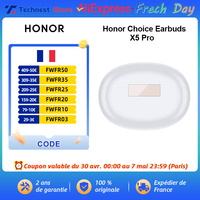Honor Choice Earbuds X5 Pro, 46dB Adaptive Active Noise Cancellation 40-hour playback, Bluetooth 5.3 , waterproof IPX4