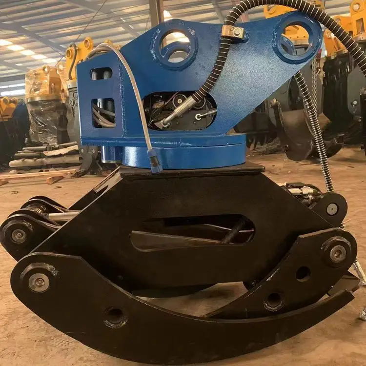 Oem سعر المصنع DEKAI حفارة مخلب مرفق الدورية حجر الصخور دليل الهيدروليكية الخشب Grapple سجل انتزاع مع محرك CE