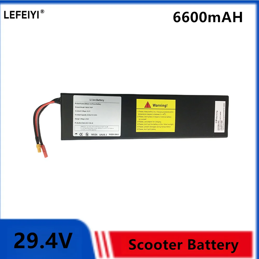 7s2p 29.4V 6.0Ah 18650 Battery Lithium Ion Battery for 24V Electric Bicycle Scooter