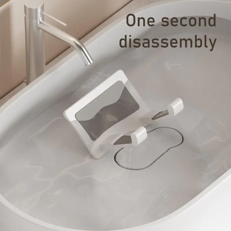 

652F Multipurpose Sturdy Aluminum Plastic Hair Dryer Wall Mounted Storage Solution